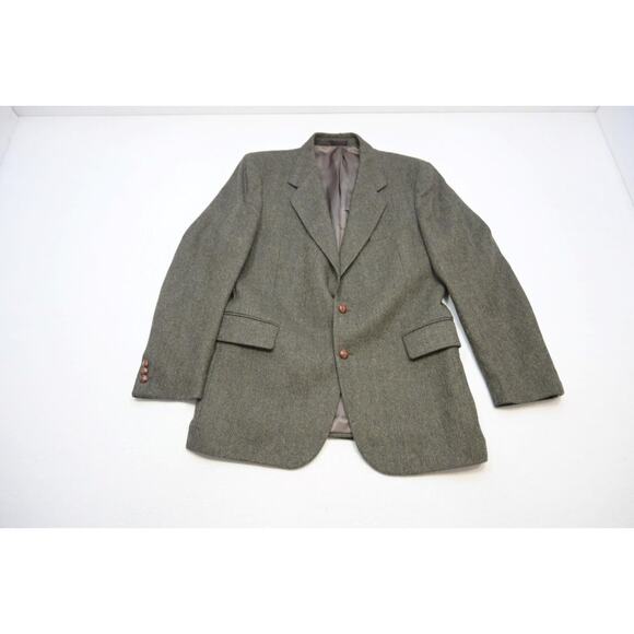 Christopher Hayes Tweed Wool Blazer Sports Jacket Lined Mens Sz 40 R - Picture 6 of 11